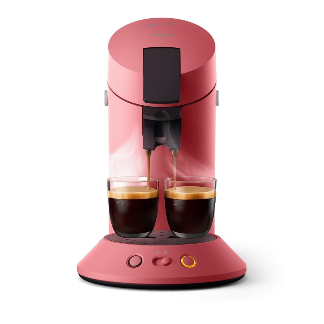 Senseo Original Plus CSA210/35 - Machine à café à dosettes, Rouge Tendre