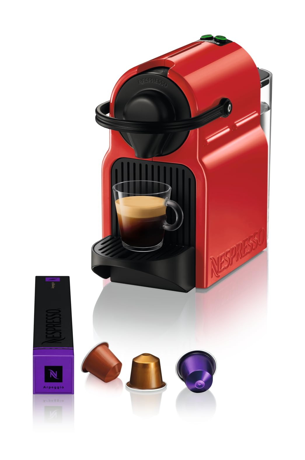 Nespresso Inissia - Machine à café espresso à capsules, Rouge
